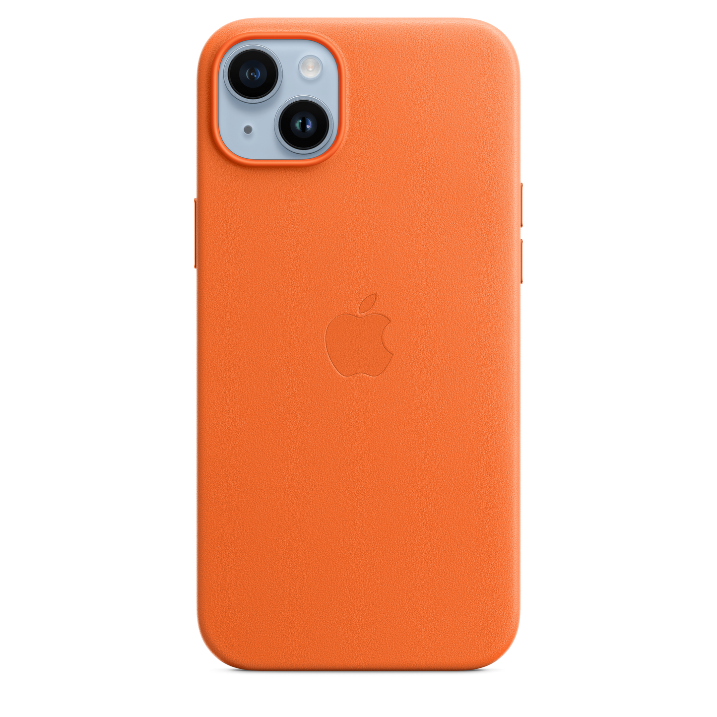 iPhone 14 Plus Leather Case with MagSafe - Orange