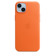 iPhone 14 Plus Leather Case with MagSafe - Orange