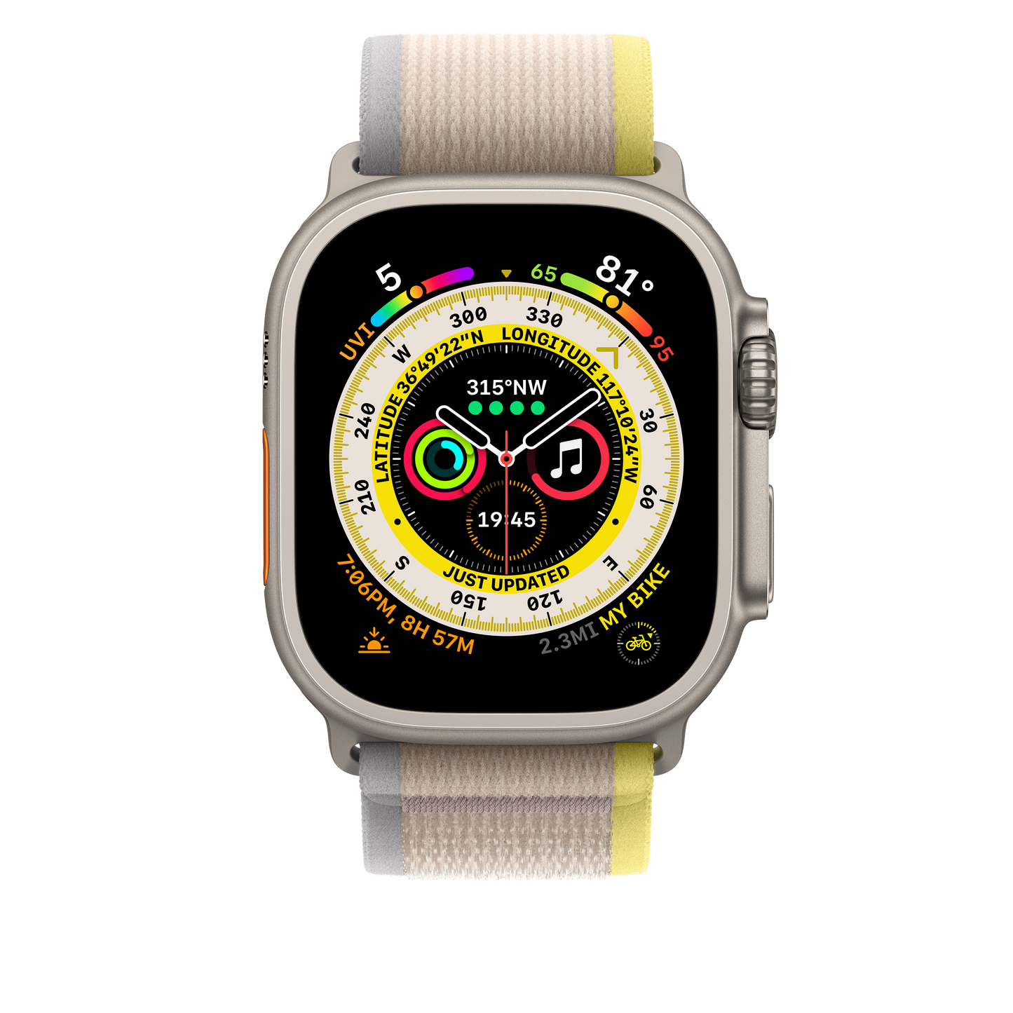 49mm Yellow/Beige Trail Loop -S/M