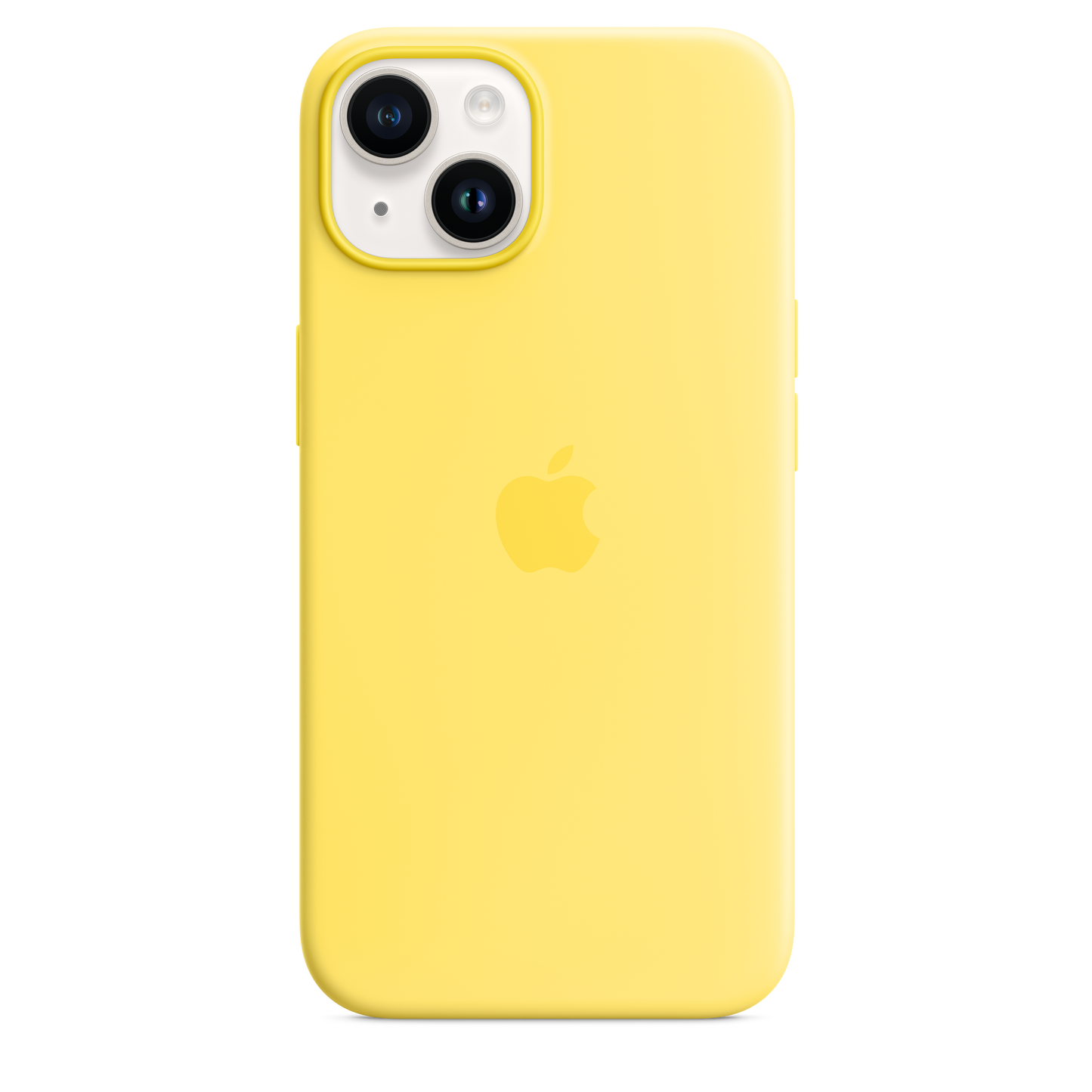 iPhone 14 Silicone Case with MagSafe Canary Yellow iPlanet APP