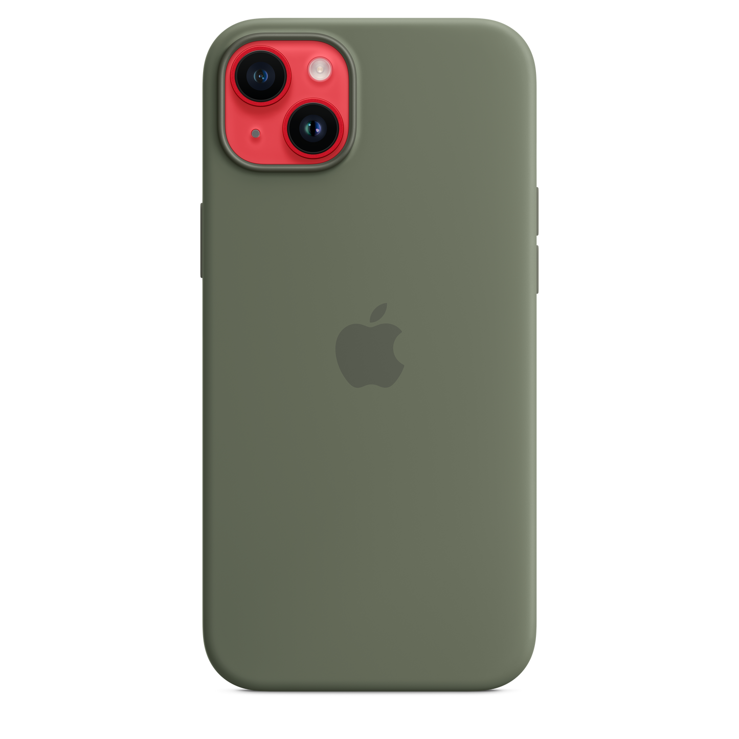 iPhone 14 Plus Silicone Case with MagSafe - Olive