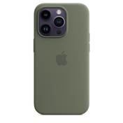 iPhone 14 Pro Silicone Case with MagSafe - Olive