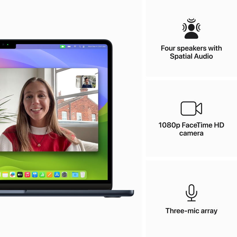 13-inch MacBook Air: Apple M3 chip with 8?core CPU and 10?core GPU, 512GB SSD - Midnight
