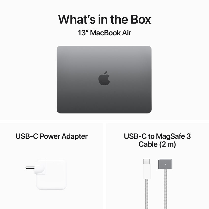 13-inch MacBook Air: Apple M3 chip with 8?core CPU and 8?core GPU, 256GB SSD - Space Grey