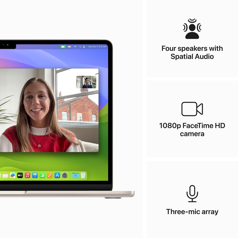 13-inch MacBook Air: Apple M3 chip with 8?core CPU and 8?core GPU, 256GB SSD - Starlight