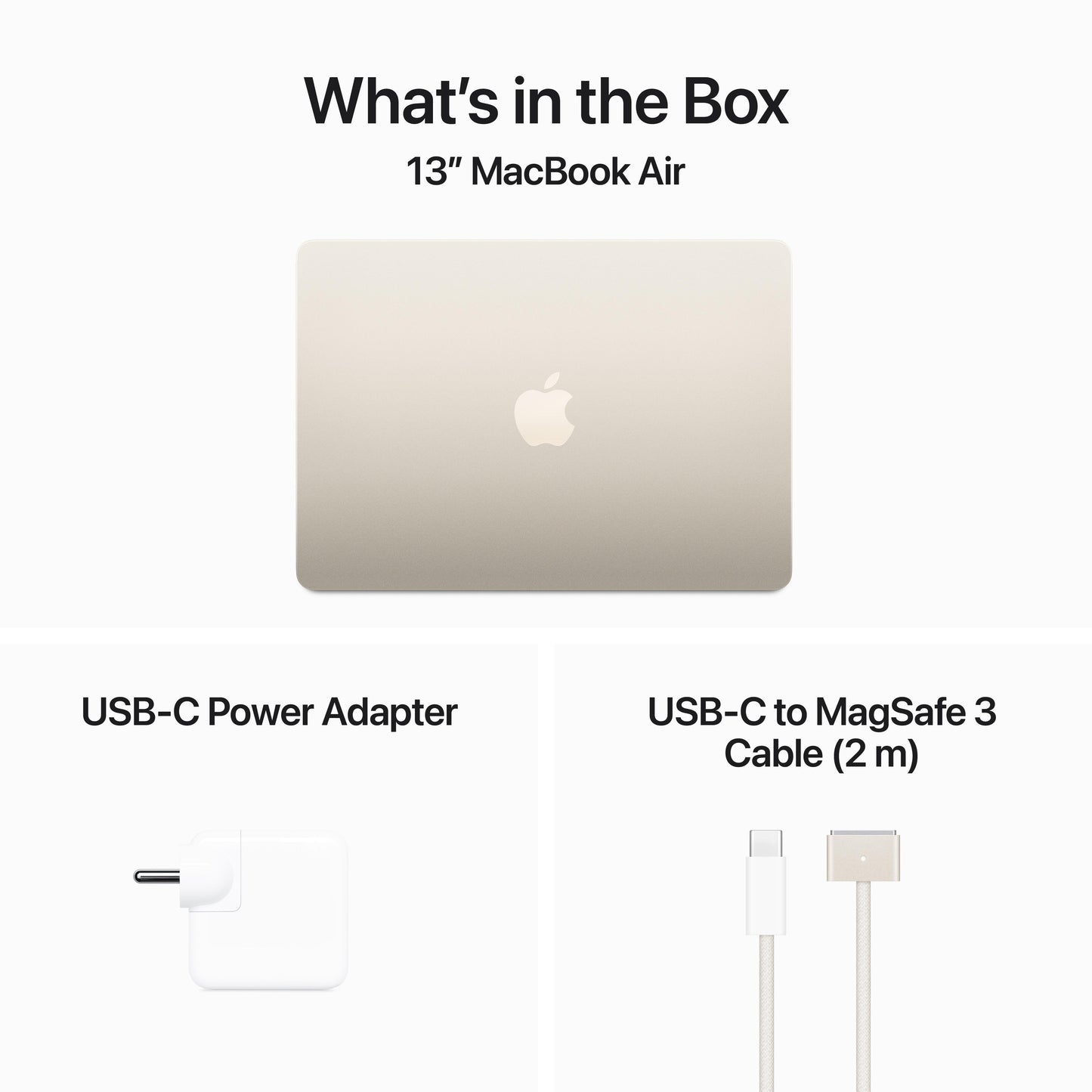 13-inch MacBook Air: Apple M3 chip with 8?core CPU and 10?core GPU, 512GB SSD - Starlight