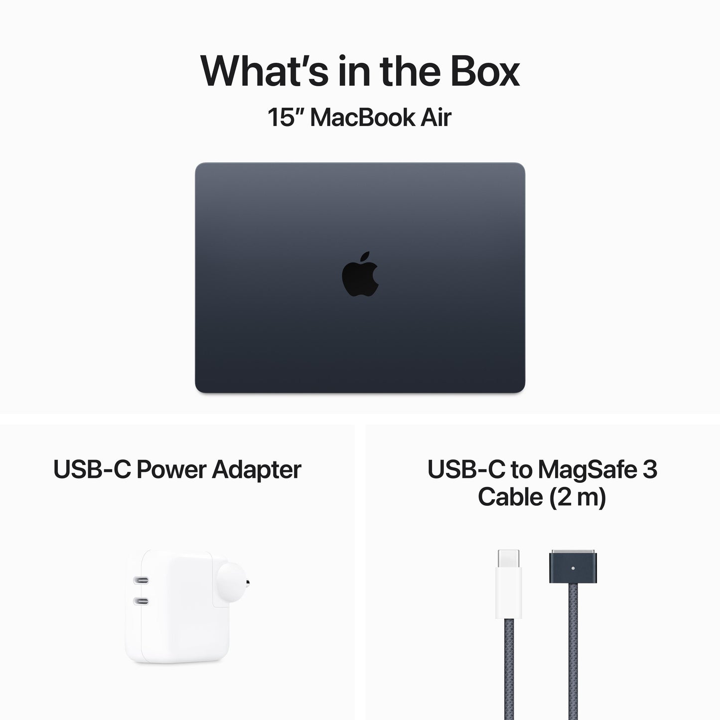 15-inch MacBook Air: Apple M3 chip with 8?core CPU and 10?core GPU, 512GB SSD - Midnight