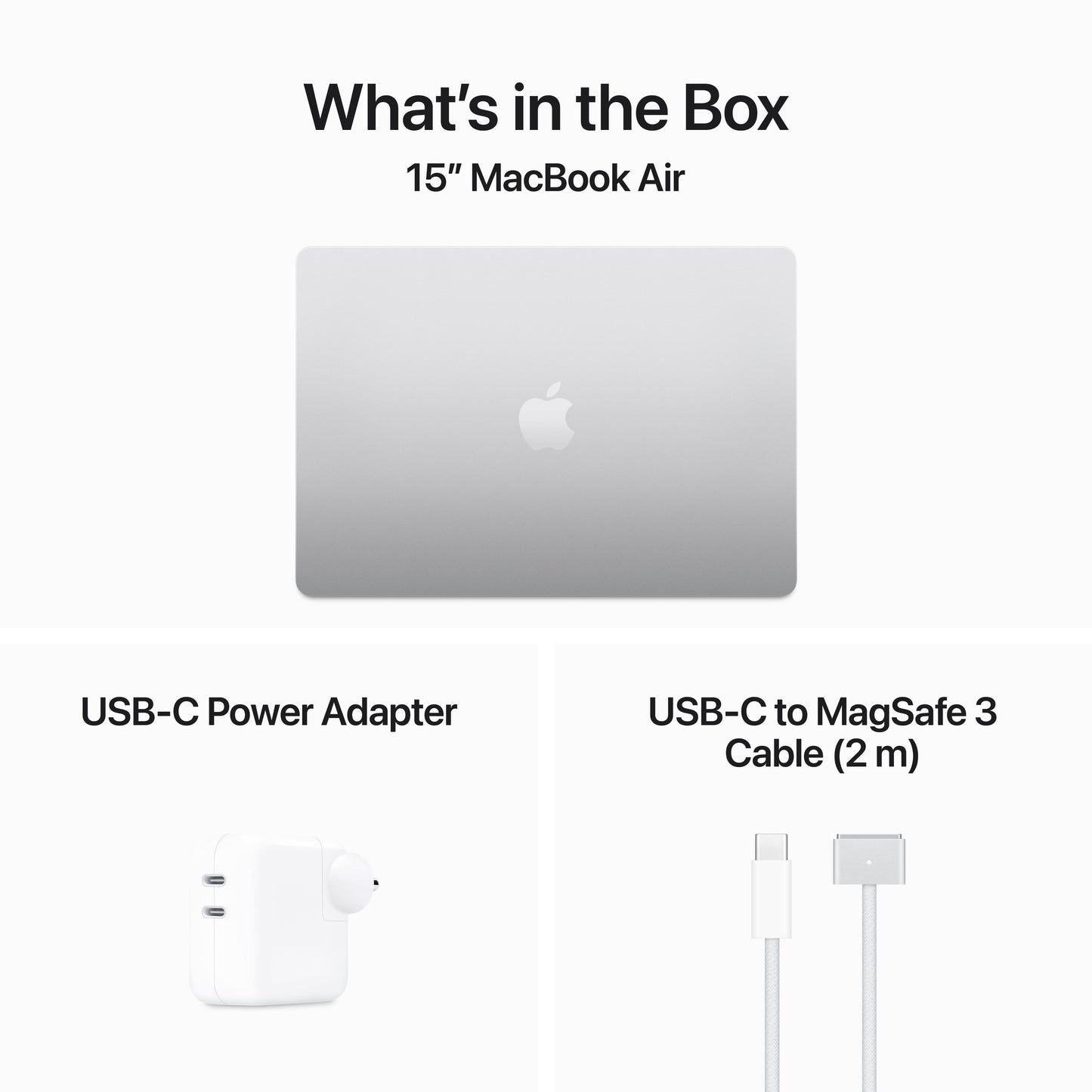 15-inch MacBook Air: Apple M3 chip with 8?core CPU and 10?core GPU, 512GB SSD - Silver