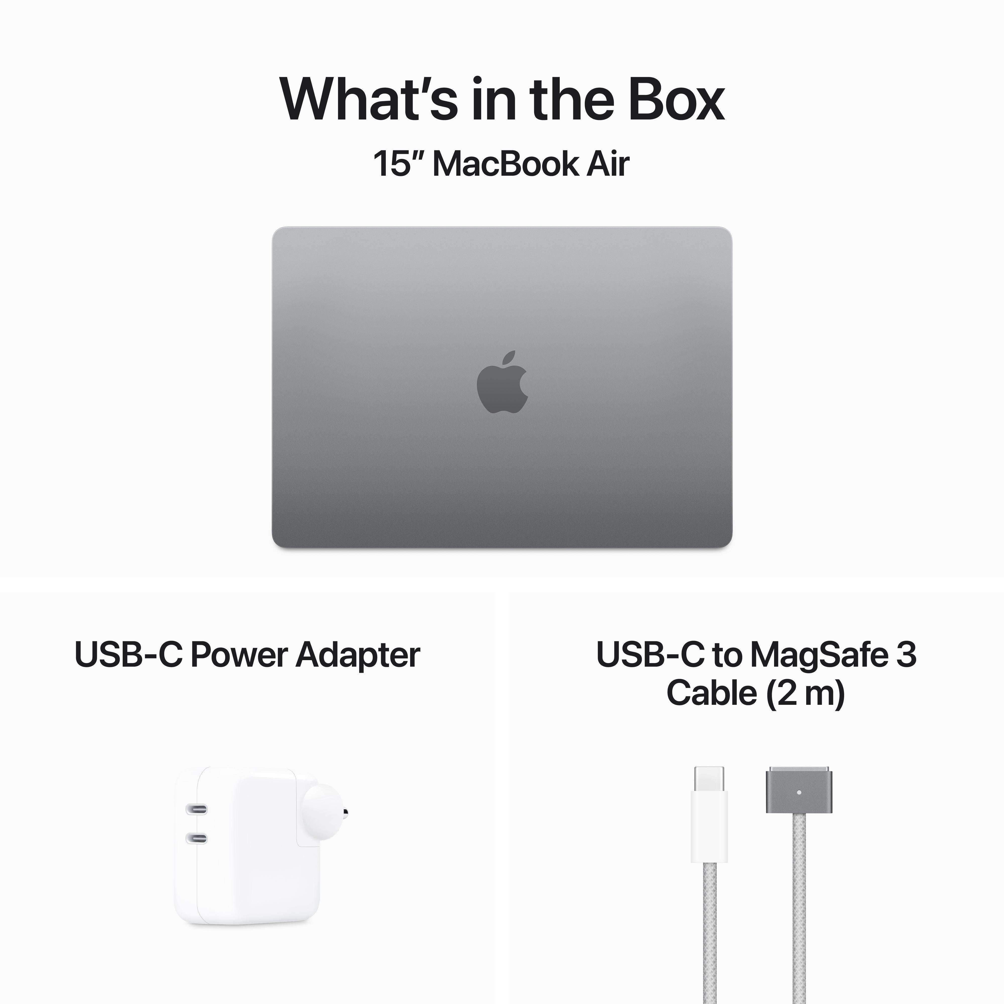 MacBook Air 15 inch | M3 Chip, 16GB, 512GB | Space Grey