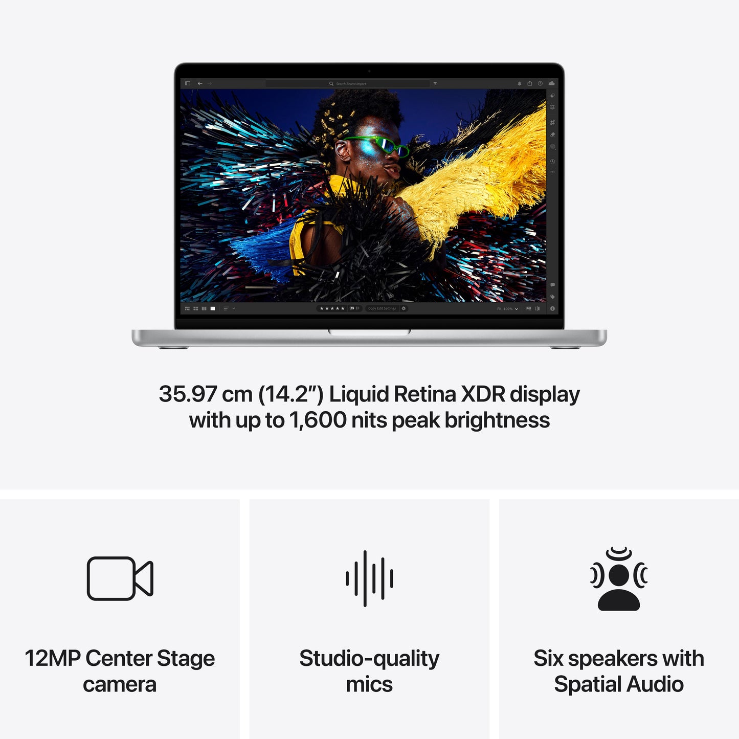 14-inch MacBook Pro: Apple M4 chip with 10-core CPU and 10-core GPU, 1TB SSD - Silver