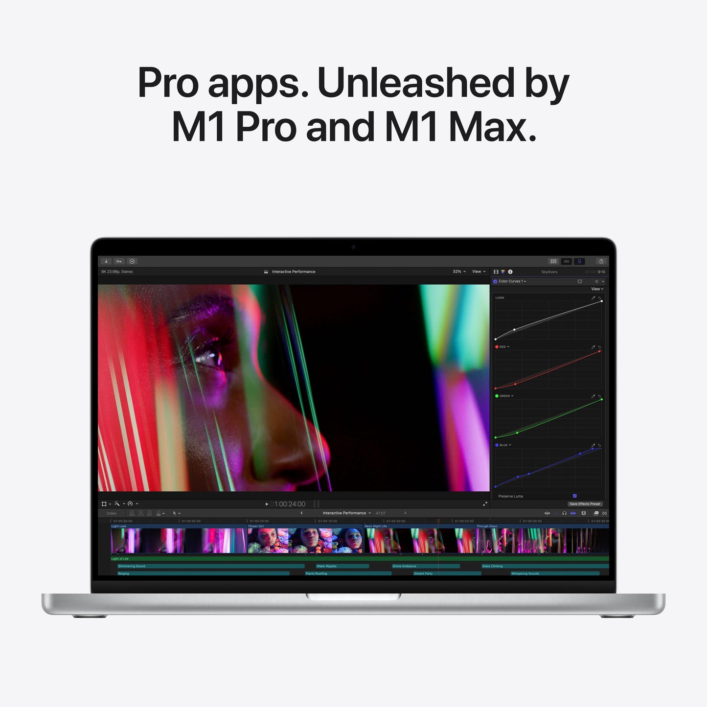 16-inch MacBook Pro: Apple M1 Max chip with 10?core CPU and 32?core GPU, 1TB SSD - Silver
