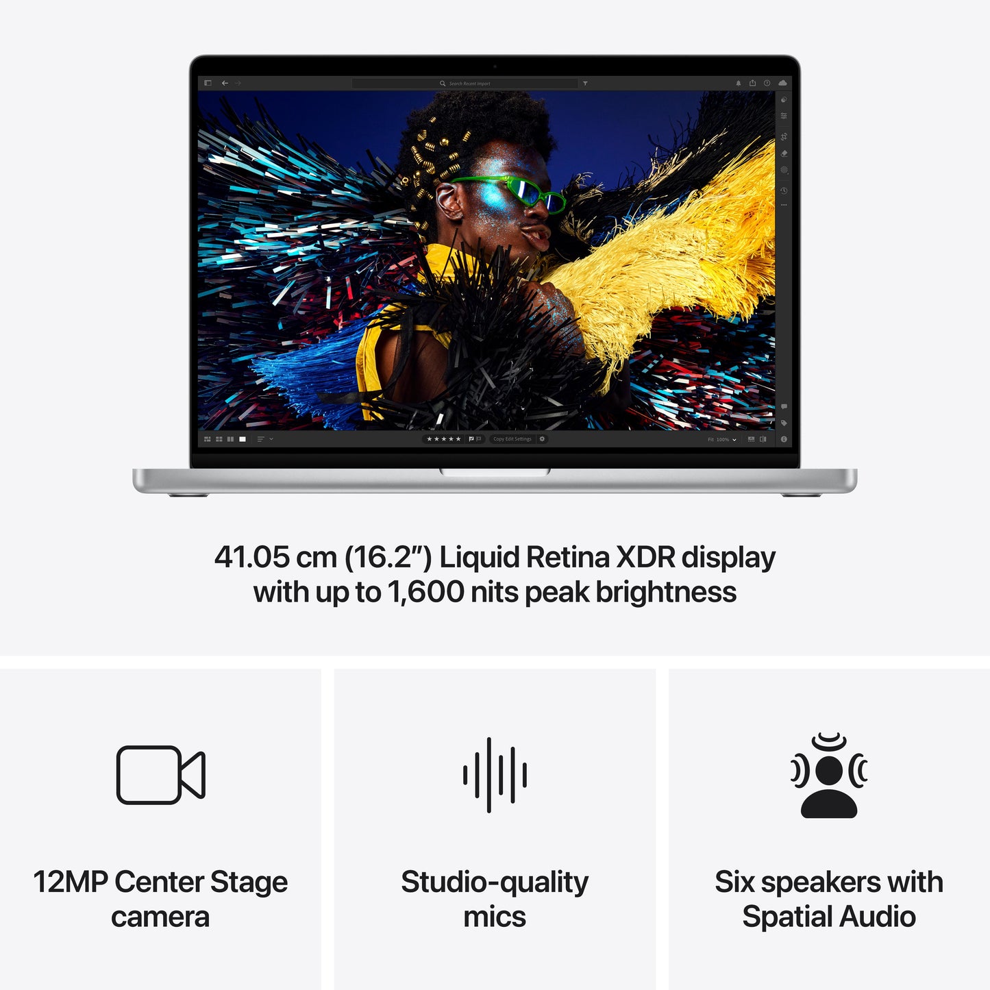 16-inch MacBook Pro: Apple M4 Max chip with 14?core CPU and 32?core GPU, 1TB SSD - Silver
