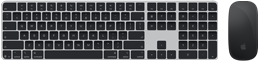 Top view of Magic Keyboard with Touch ID and Magic Mouse