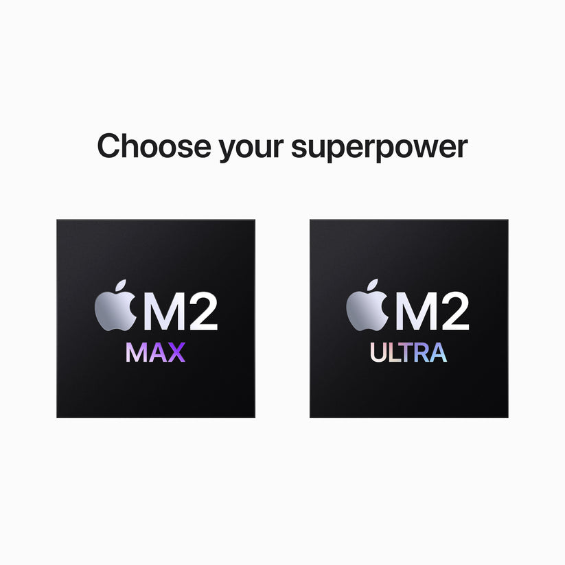 Mac Studio: Apple M2 Max with 12-core CPU, 30-core GPU, 16-core 