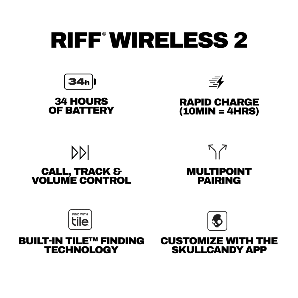 RIFF 2 Wireless BT Headphone ( Dual Pairing )