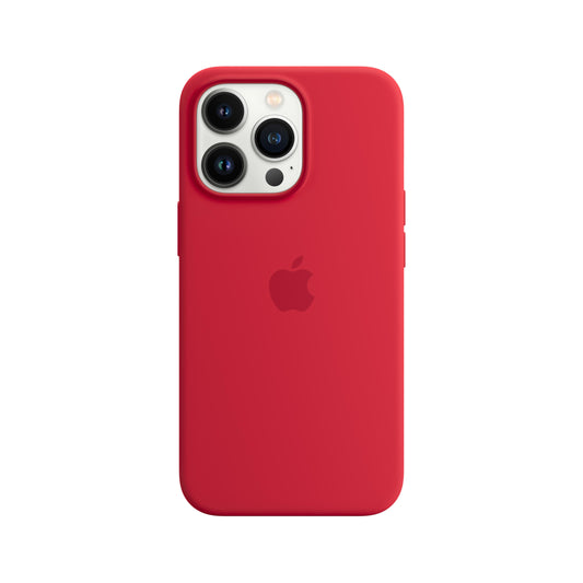 iPhone 13 Pro Silicone Case with MagSafe-(PRODUCT)RED