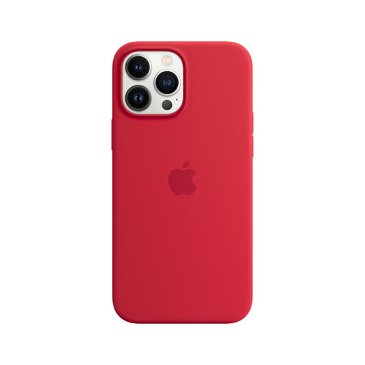 iPhone 13 Pro Max Silicone Case with MagSafe-(PRODUCT)RED