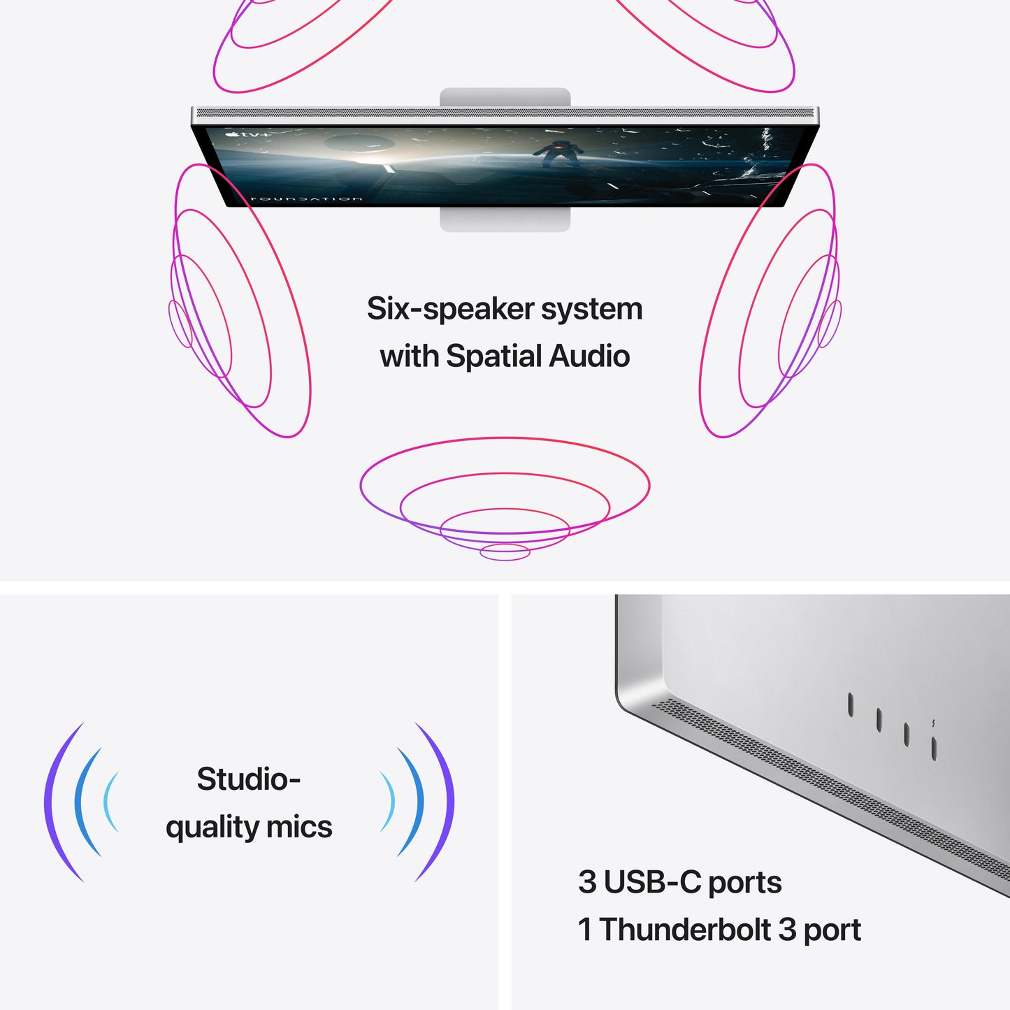 Studio Display - Nano-texture glass - Tilt- and height-adjustable stand