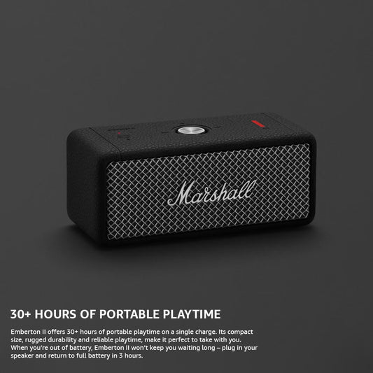 MARSHALL EMBERTON II portable BT speaker Black & Steel