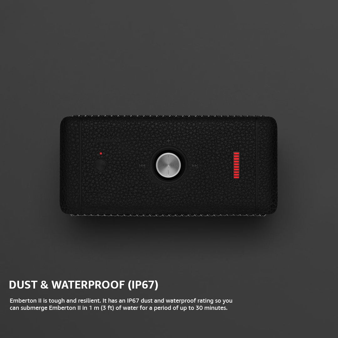 MARSHALL EMBERTON II portable BT speaker Black & Steel