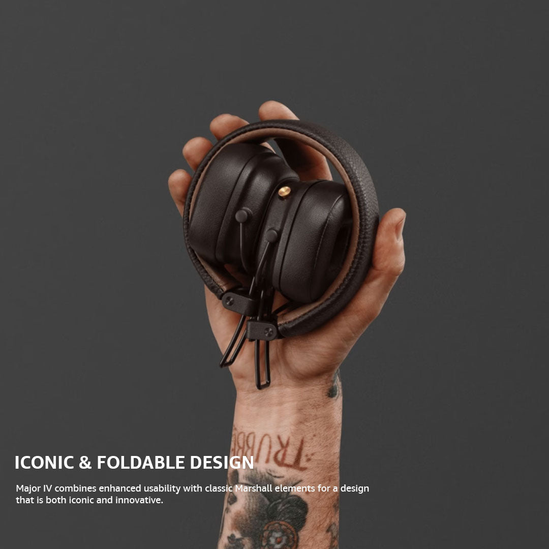 MARSHALL MAJOR IV BT HEADPHONES Browm