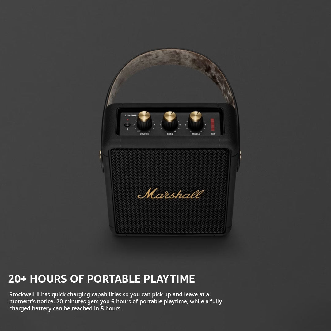 MARSHALL STOCKWELL II portable BT speaker Black & Brass