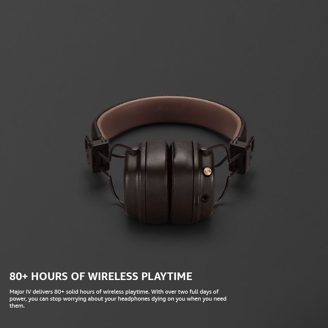 MARSHALL MAJOR IV BT HEADPHONES Browm