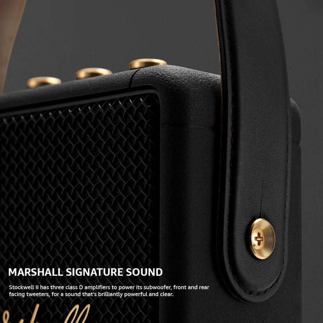MARSHALL STOCKWELL II portable BT speaker Black & Brass