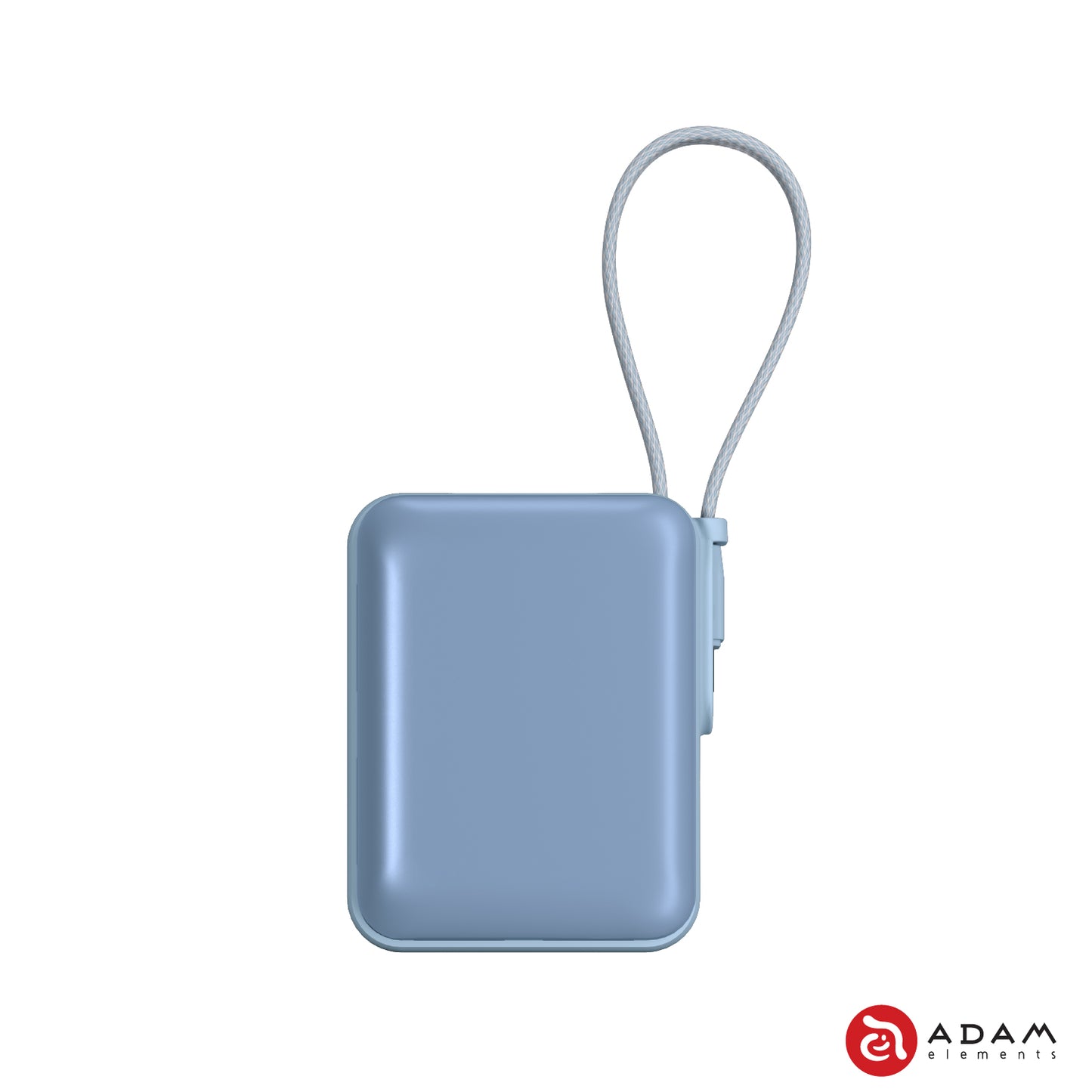 VIONTA Q - Ultra-Compact Power Bank with Built-in Cable - Blue