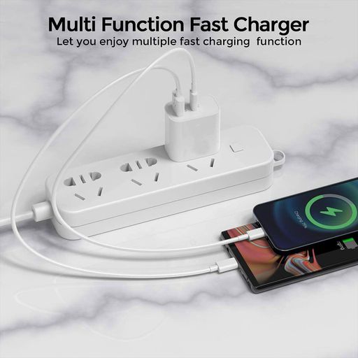 Powerup Max Charge  20W USB Type-C Ultra Smart Wall Charger  - White