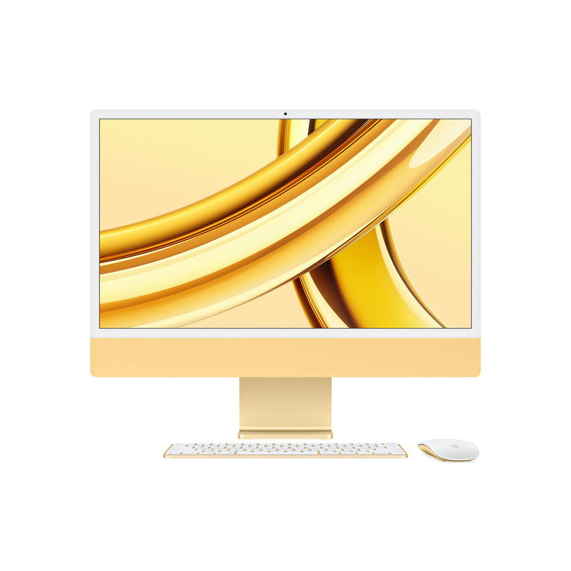 24-inch iMac with Retina 4.5K display: Apple M3 chip with 8?core CPU and 10?core GPU, 512GB SSD - Yellow