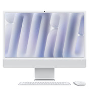 24-inch iMac with Retina 4.5K display: Apple M4 chip with 8-core CPU and 8-core GPU, 256GB SSD - Silver