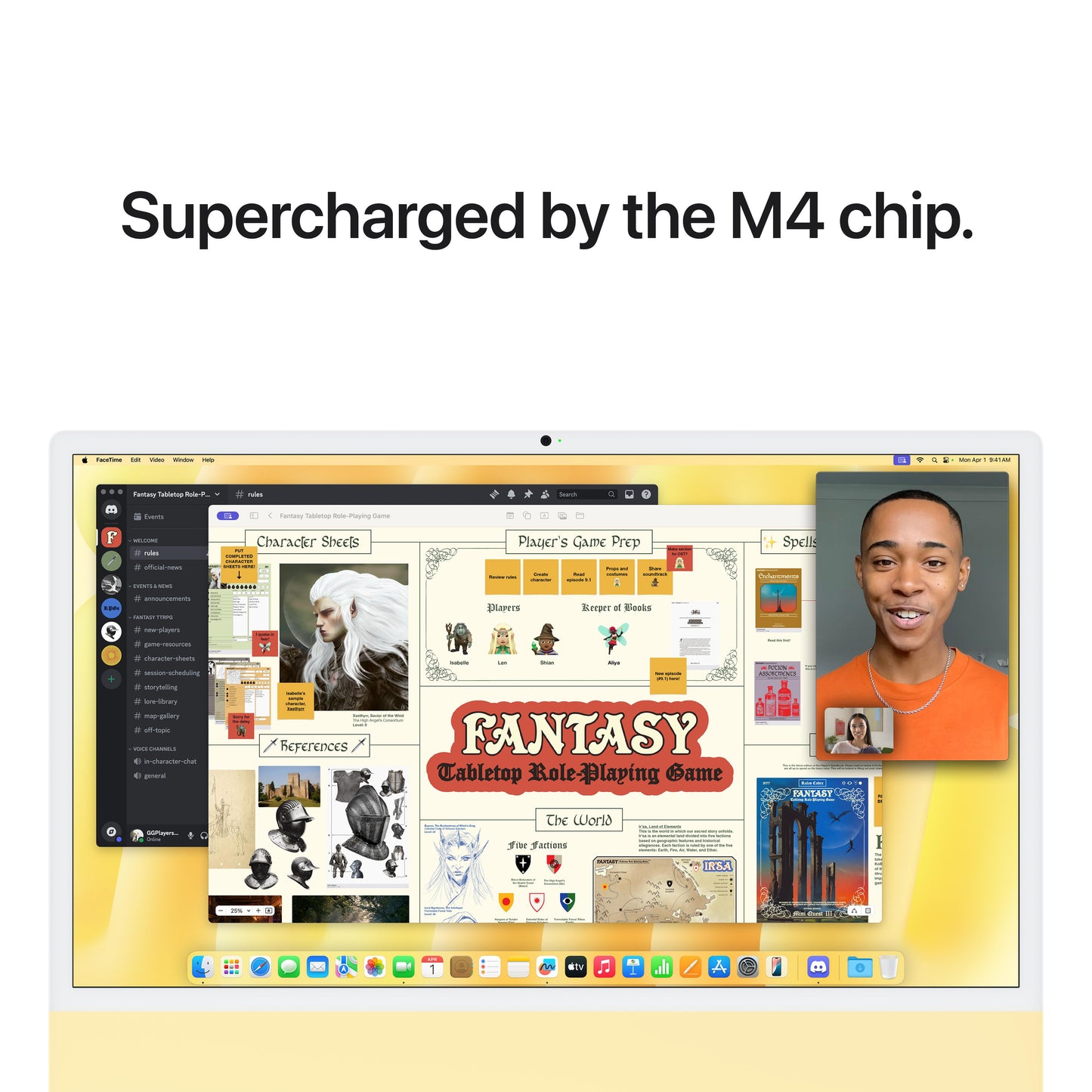 24-inch iMac with Retina 4.5K display: Apple M4 chip with 8-core CPU and 8-core GPU, 256GB SSD - Yellow