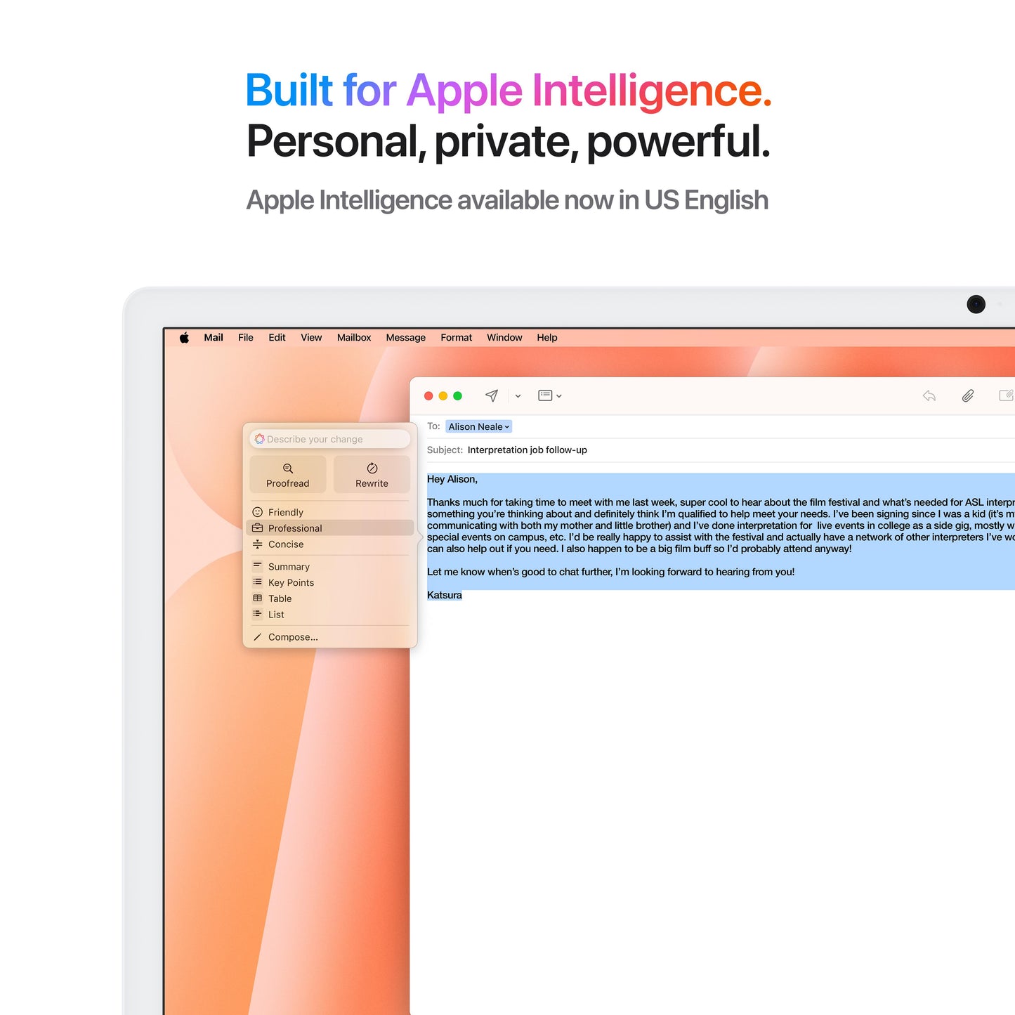 24-inch iMac with Retina 4.5K display: Apple M4 chip with 10-core CPU and 10-core GPU, 256GB SSD - Orange