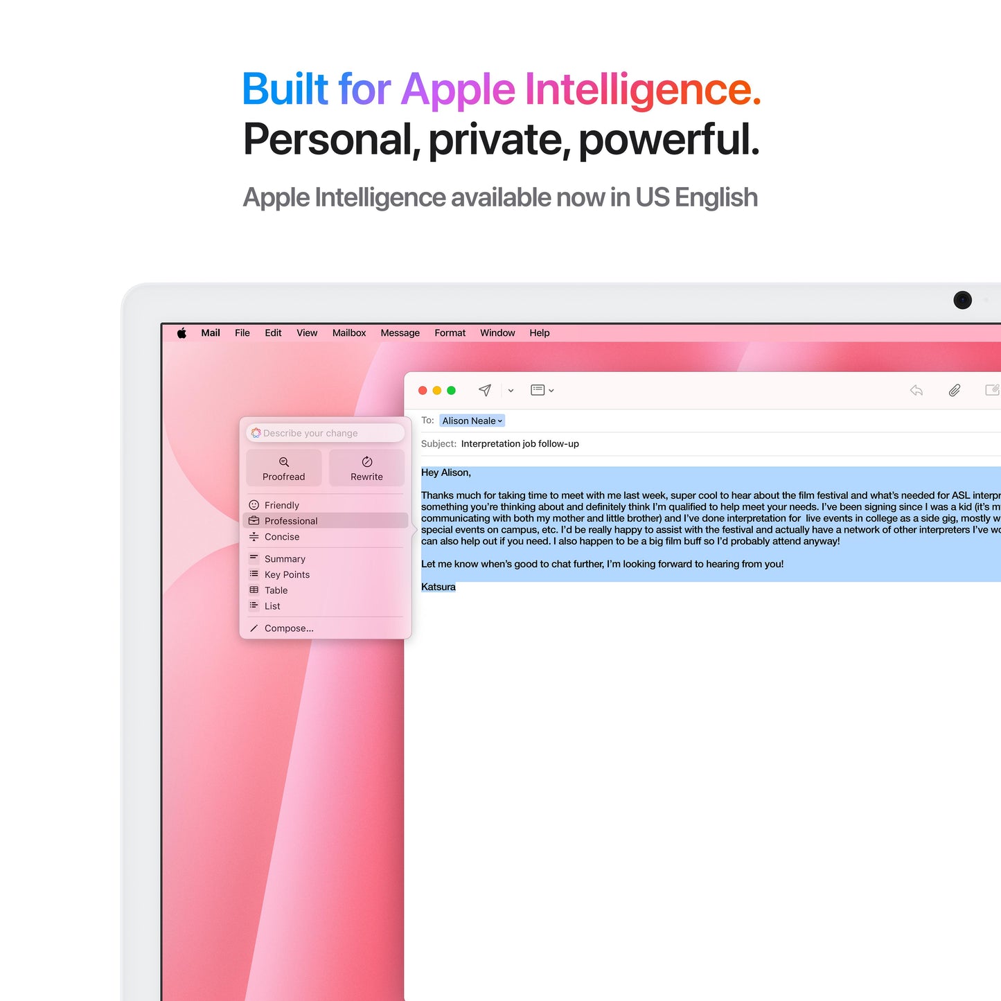 24-inch iMac with Retina 4.5K display: Apple M4 chip with 10-core CPU and 10-core GPU, 256GB SSD - Pink