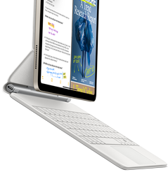 iPad Air attached to Magic Keyboard