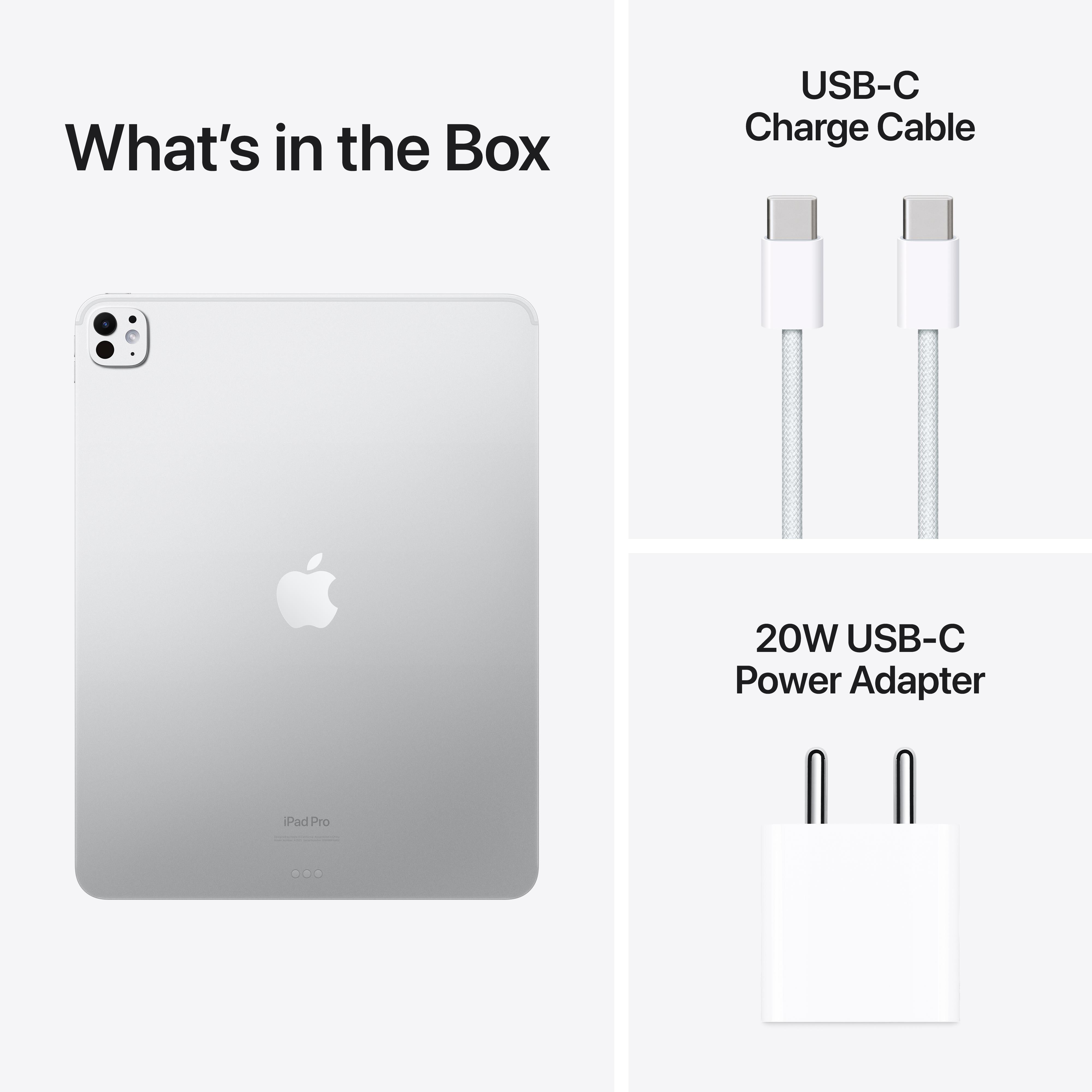 iPad Pro (M4) 256GB Wi-Fi 13インチ　シルバー 13-inch iPad Pro Wi-Fi 256GB Standard Glass - Silver (M4)