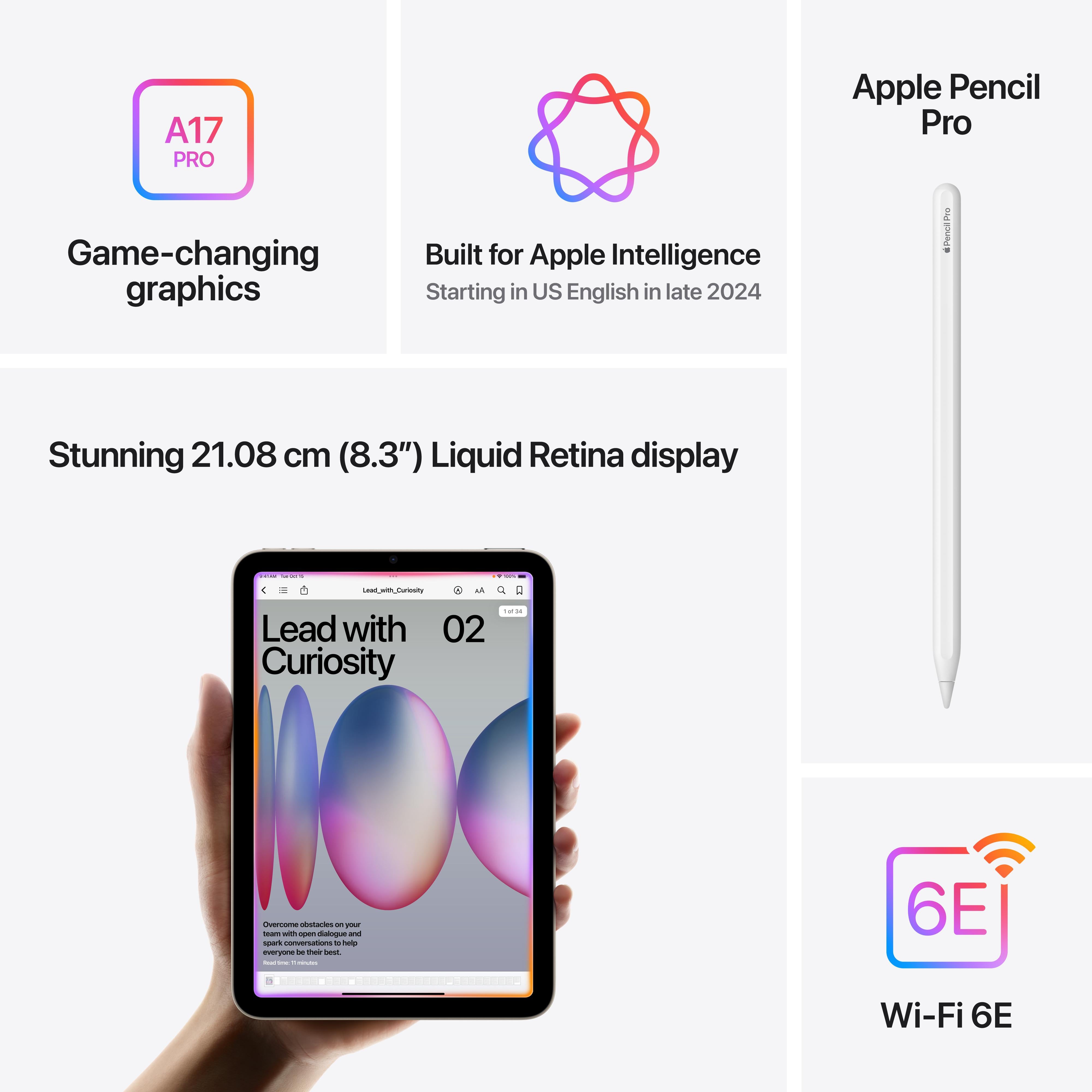 iPad mini Wi-Fi 512GB - Blue (A17 Pro)