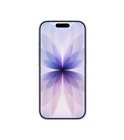 iPhone 17, front exterior, Lavender color, Dynamic Island centered at top