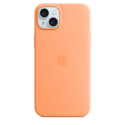 iPhone 15 Plus Silicone Case with MagSafe - Orange Sorbet