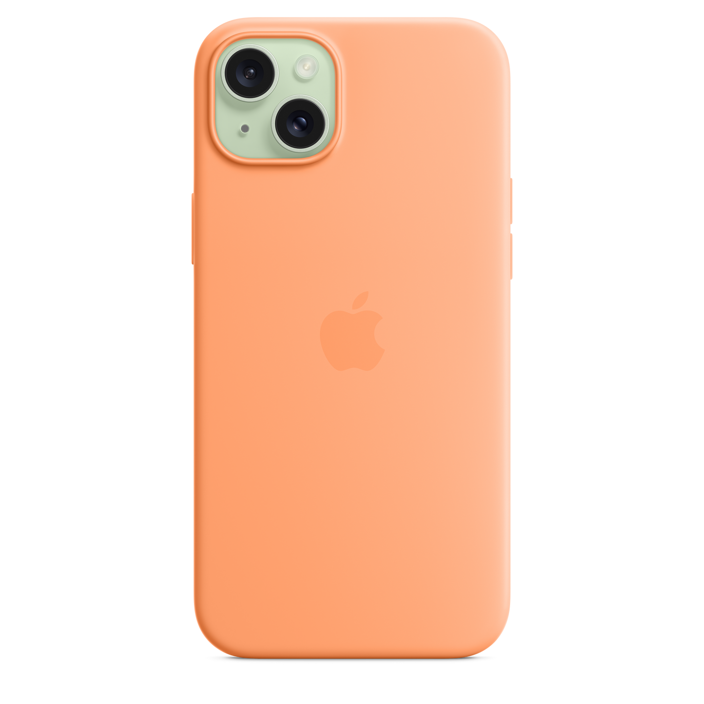 iPhone 15 Plus Silicone Case with MagSafe - Orange Sorbet