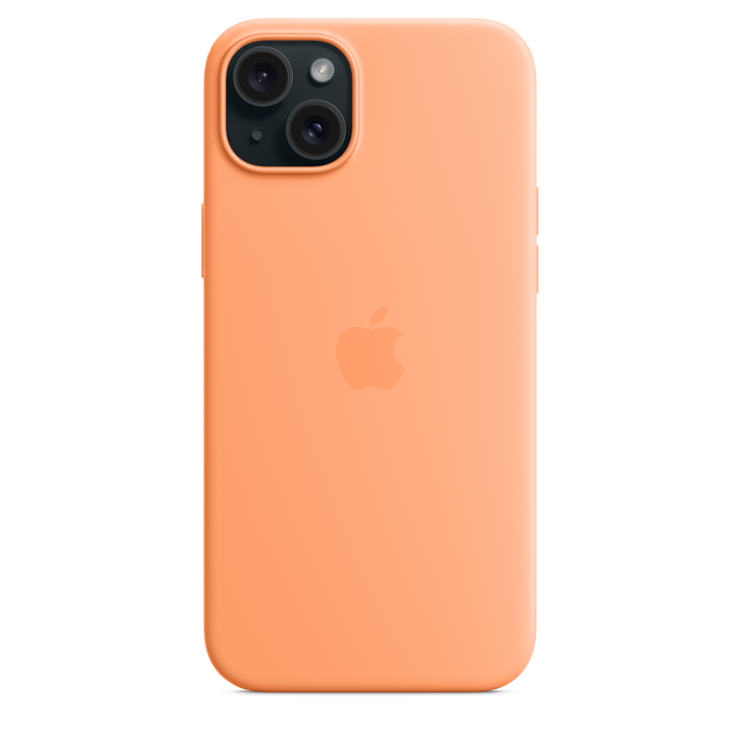 iPhone 15 Plus Silicone Case with MagSafe - Orange Sorbet