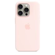 iPhone 15 Pro Silicone Case with MagSafe - Light Pink