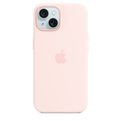 iPhone 15 Silicone Case with MagSafe - Light Pink