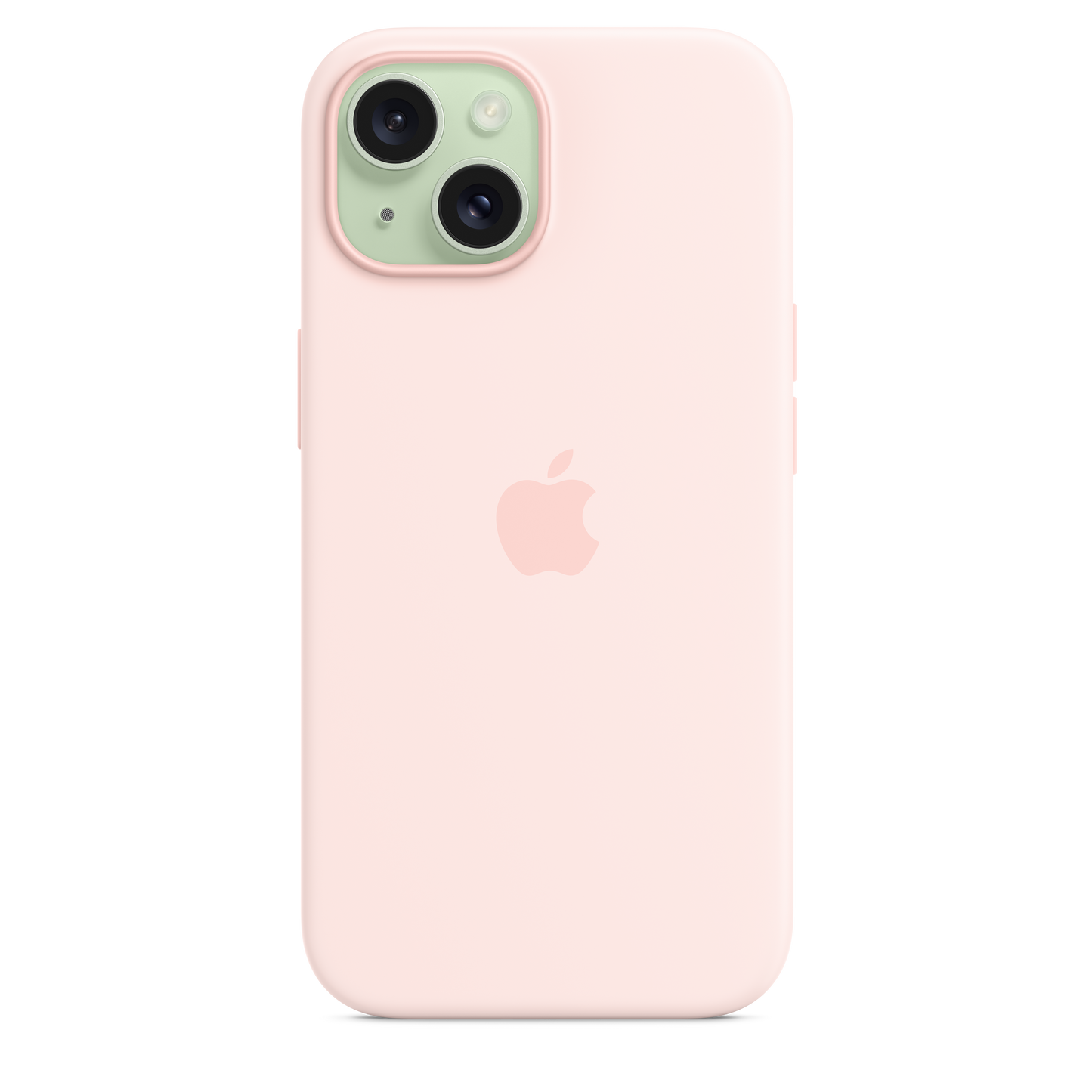 iPhone 15 Silicone Case with MagSafe - Light Pink