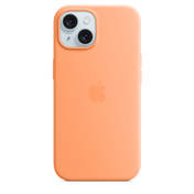 iPhone 15 Silicone Case with MagSafe - Orange Sorbet