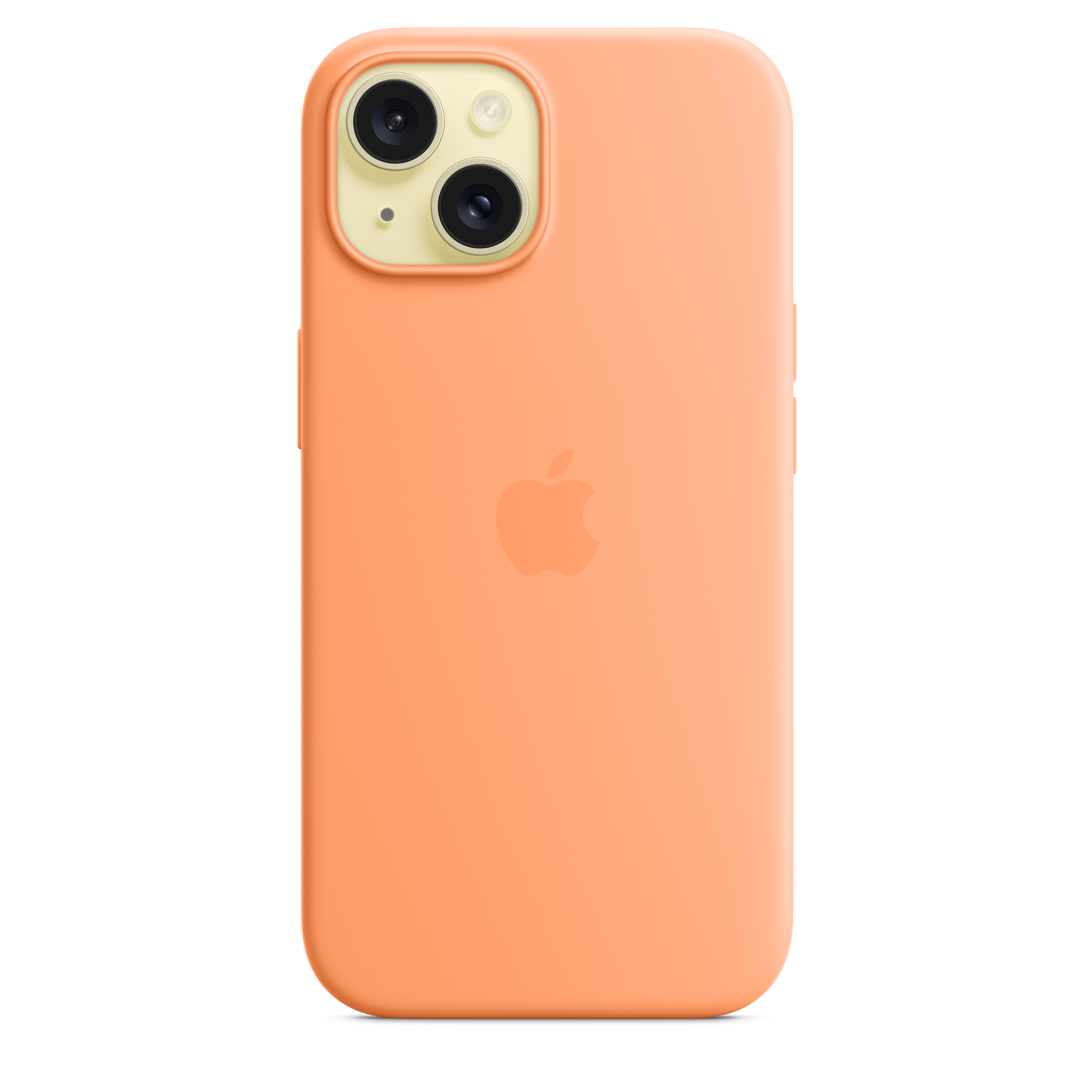 iPhone 15 Silicone Case with MagSafe - Orange Sorbet