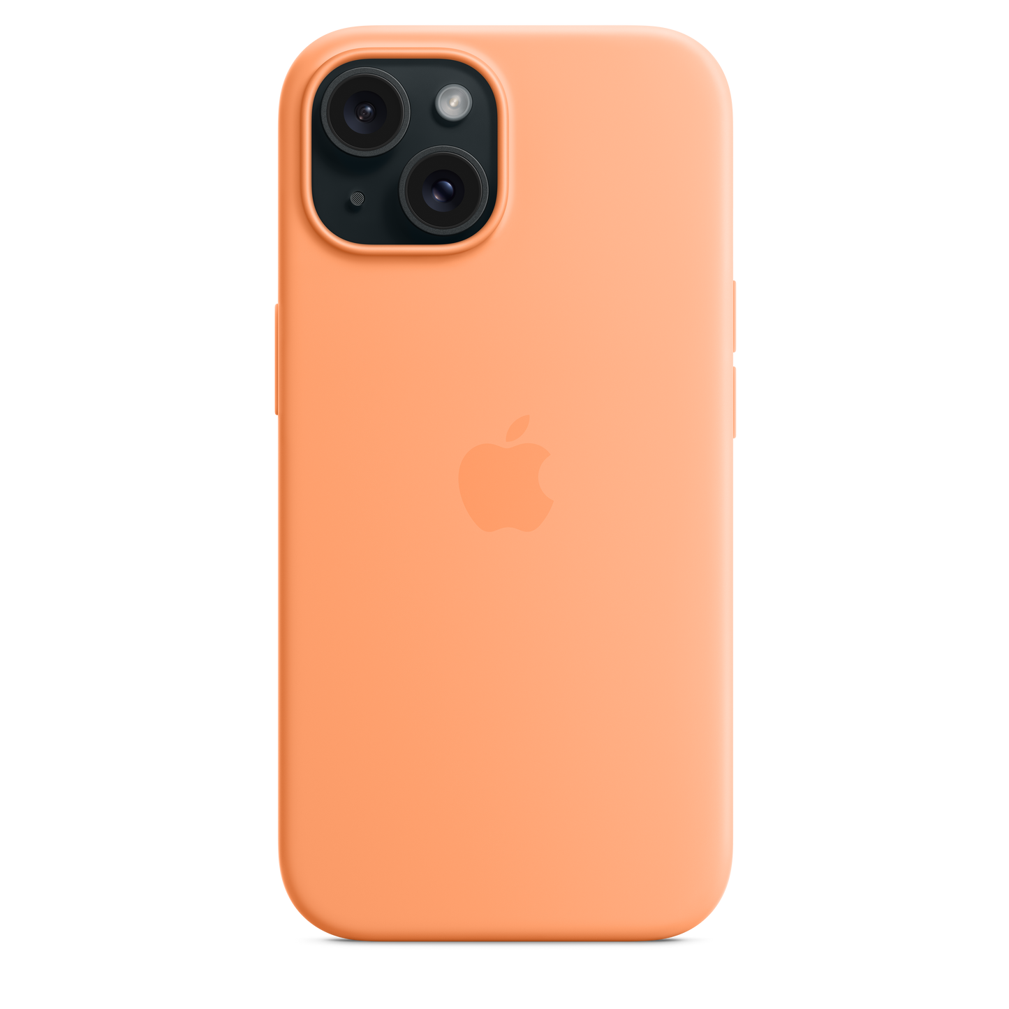 iPhone 15 Silicone Case with MagSafe - Orange Sorbet