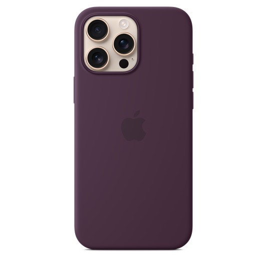 iPhone 16 Pro Max Silicone Case with MagSafe - Plum