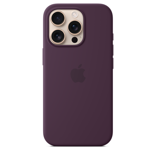 iPhone 16 Pro Silicone Case with MagSafe - Plum